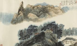 Jiang Zhaoshen - Scholars Chatting In Recluse