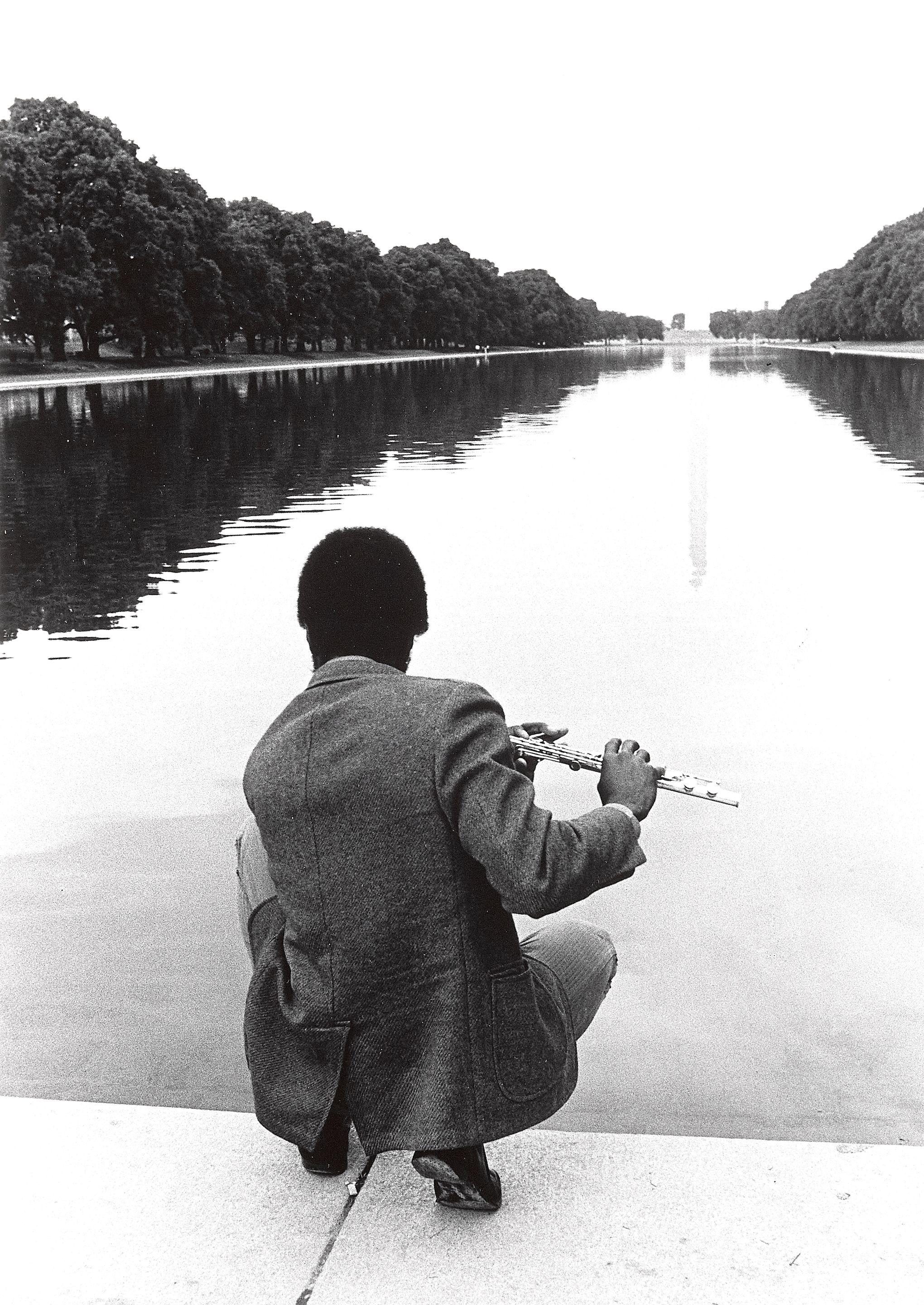Jill Freedman - Monumental Flute, Resurrection City, Poor People\'s Campaign, Washington, DC