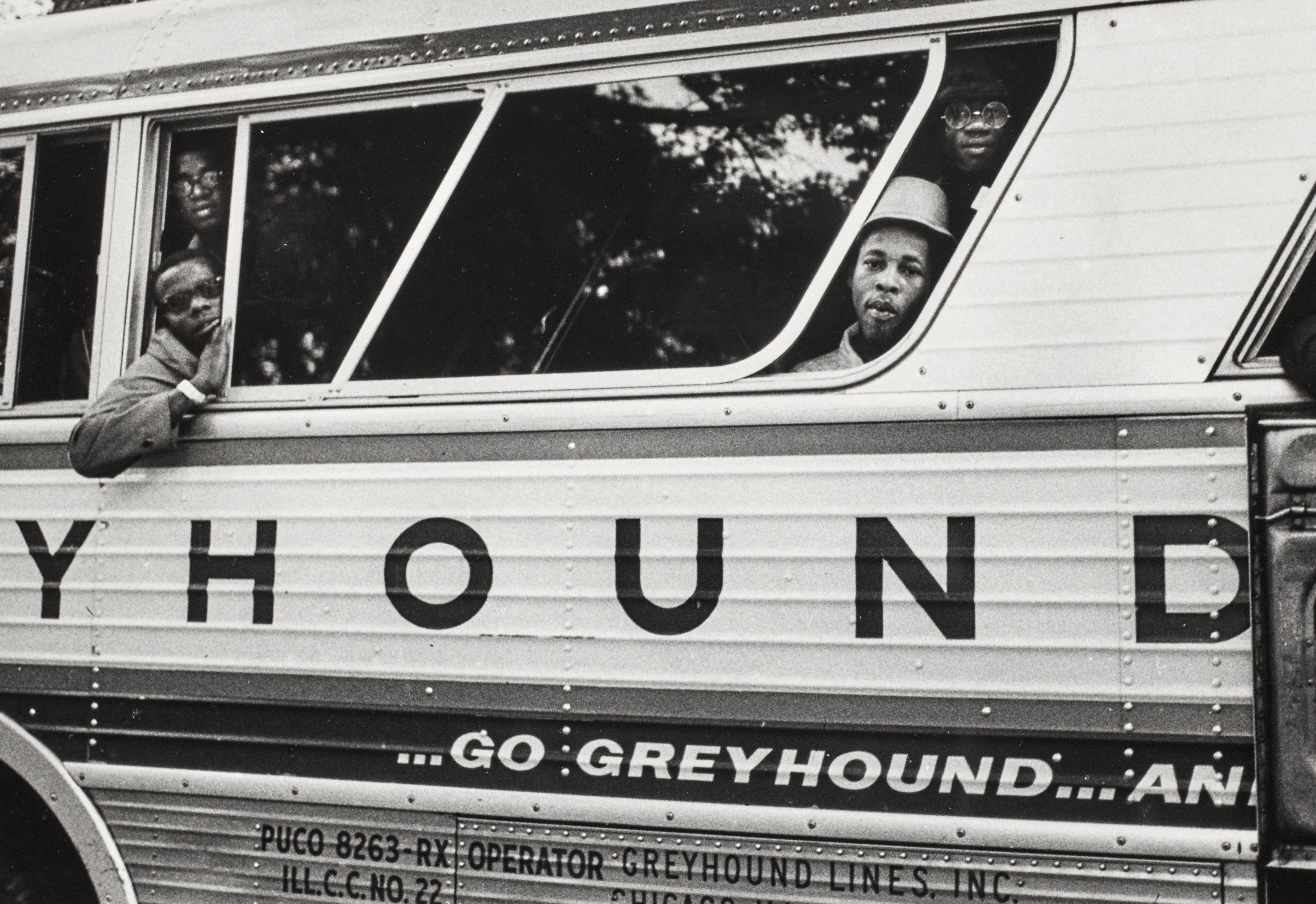 Jill Freedman - Untitled (Aboard a Greyhound bus), Resurrection City, Poor People\'s Campaign,Washington, DC