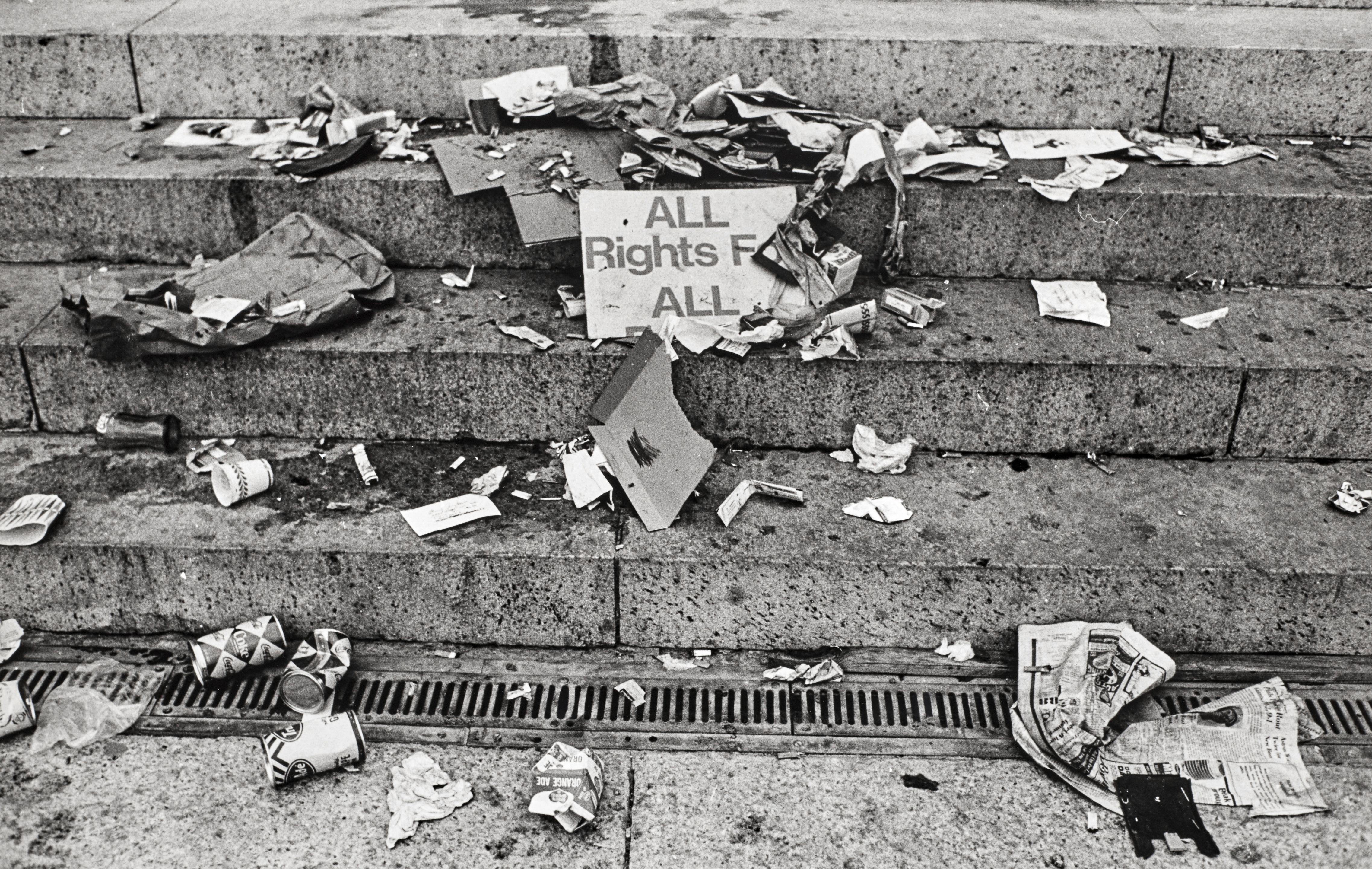 Jill Freedman - Untitled (Discarded sign, \