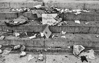 Jill Freedman - Untitled (Discarded sign, \