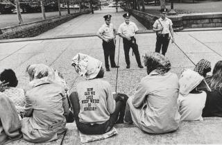Jill Freedman - Untitled (Seated demonstrators \