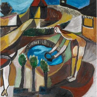 Jill Noble - Australian dip Dip Animals Out Of Control (Diptych)