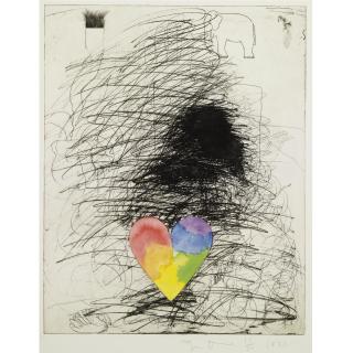 Jim Dine - A Girl And Her Dog Ii (Williams College 37)