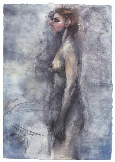 Jim Dine - A Lady Smoking