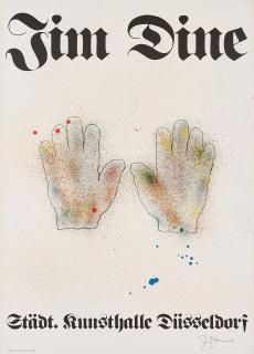 Jim Dine - Ausstellungsplakat Kunsthalle Düsseldorf.