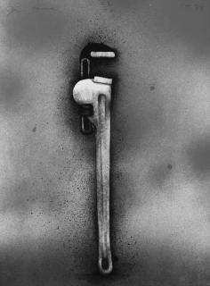 Jim Dine - Big Red Wrench in a Landscape, from Hommage á Picasso (W. C. 146)