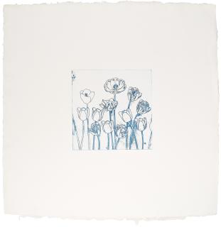 Jim Dine - Blue Tulips