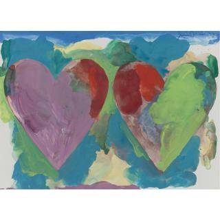 Jim Dine - Double Hearts Iii