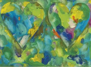 Jim Dine - Double Hearts VII