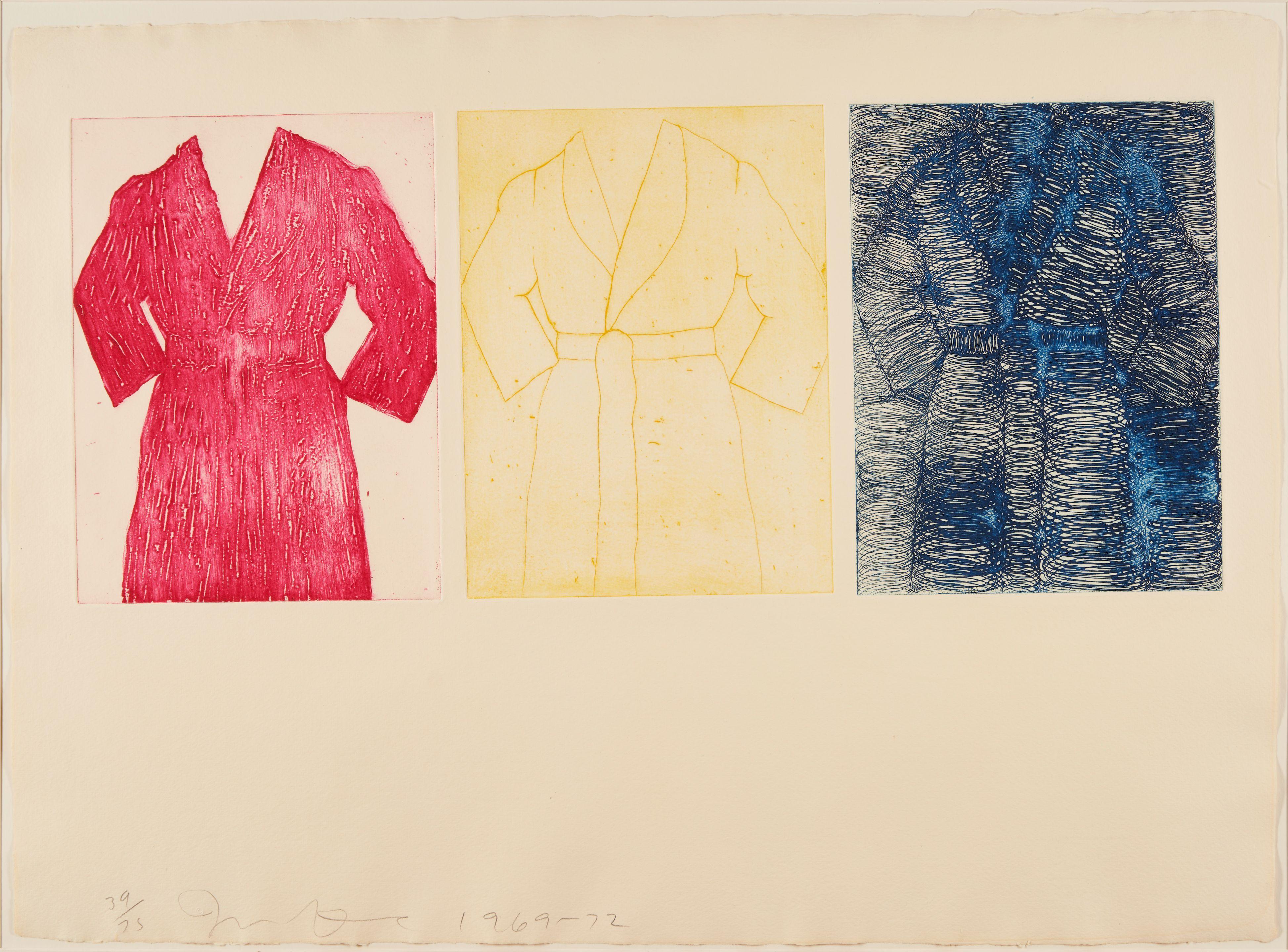 Jim Dine - Etching, Self Portrait (Primary Colors)