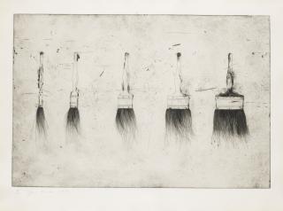 Jim Dine - Five Paintbrushes (Williams College 135)