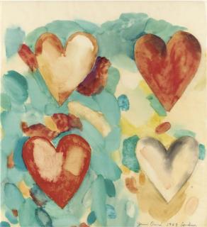 Jim Dine - Four Hearts