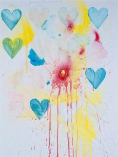 Jim Dine - Large Heart Drawing #75