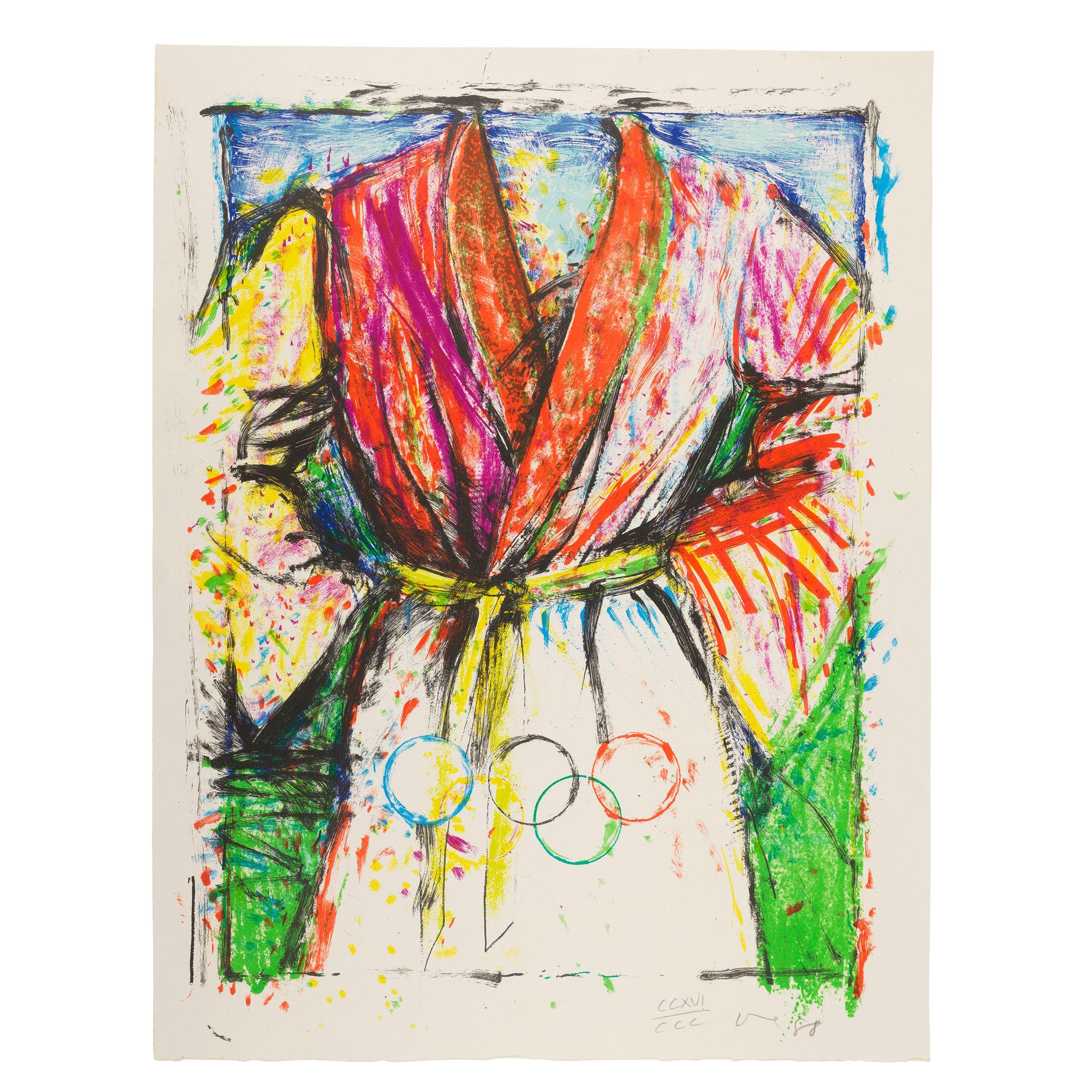 Jim Dine - Olympic Robe, from Official Arts Portfolio of the XXIVth Olympiad, Seoul, Korea