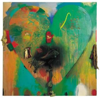 Jim Dine - Putney Winter Heart #8 (Skier)