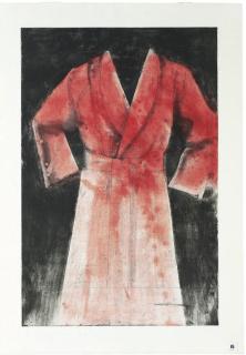 Jim Dine - Red Etching Robe (W.C. 212)