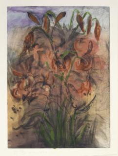 Jim Dine - Red Pepper Lilies (C. 130)