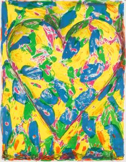 Jim Dine - The Blue Heart, from 2005 Suite