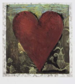 Jim Dine - The Hand-Colored Viennese Hearts: Plate One (C. 34.1)