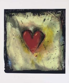 Jim Dine - The Hand-Colored Viennese Hearts VI (Carpenter 34.4)