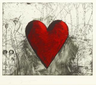 Jim Dine - The Little Heart in a Landscape