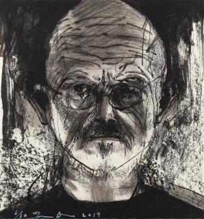 Jim Dine - Three Cats and a Dog (Self Portrait)