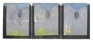 Jim Dine - Three Studies for Three Palettes Behind Three Windows