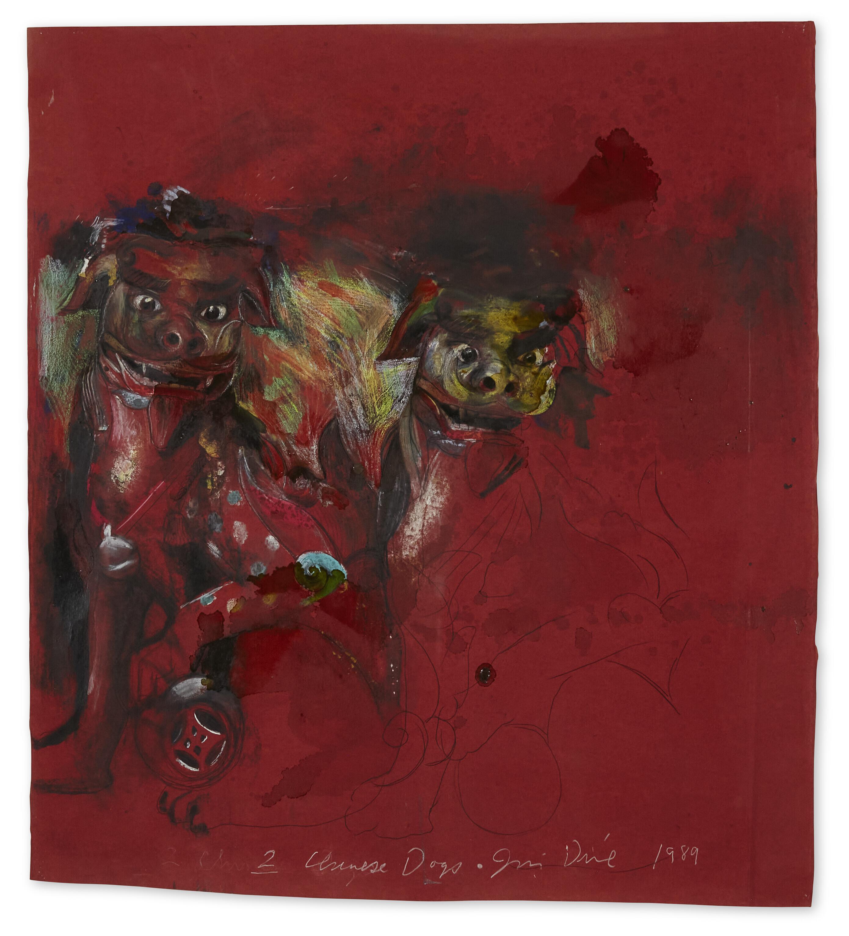 Jim Dine - Two Chinese Dogs