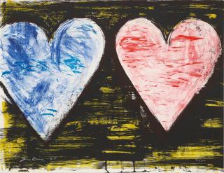 Jim Dine - Two Hearts At Sunset, From 2005 Suite
