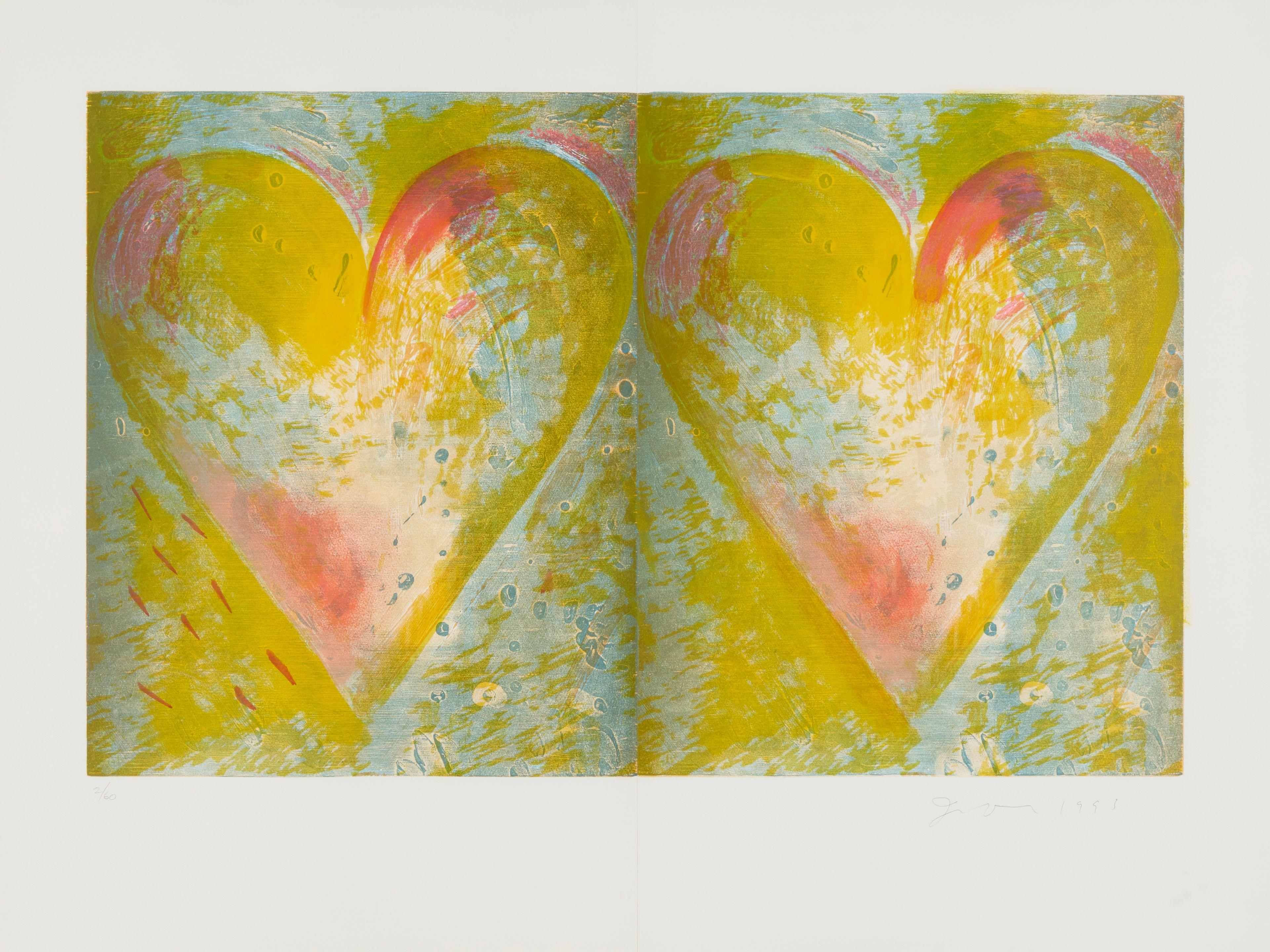 Jim Dine - Two Hearts for Best Buddies
