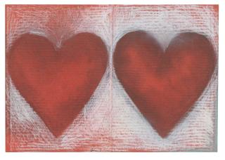 Jim Dine - Two Hearts