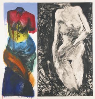 Jim Dine - Two Old Bathers (C. 76)