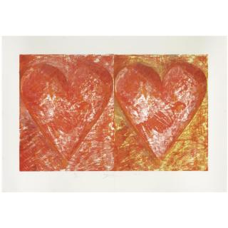 Jim Dine - Two Red Hearts (Carpenter 59)