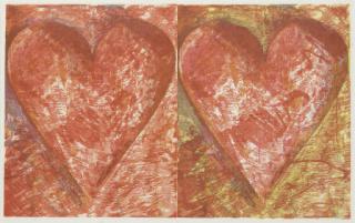 Jim Dine - Two Red Hearts (Carpenter 59)