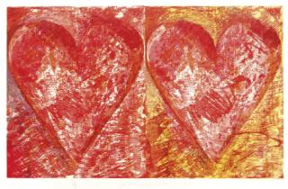 Jim Dine - Two red Hearts (Carpenter 59)