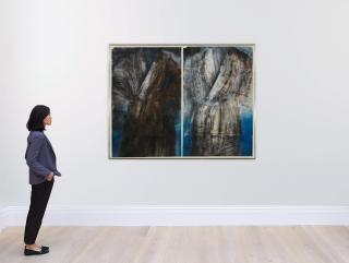 Jim Dine - Two Standing by Indian Lake