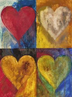 Jim Dine - Untitled (Hearts)
