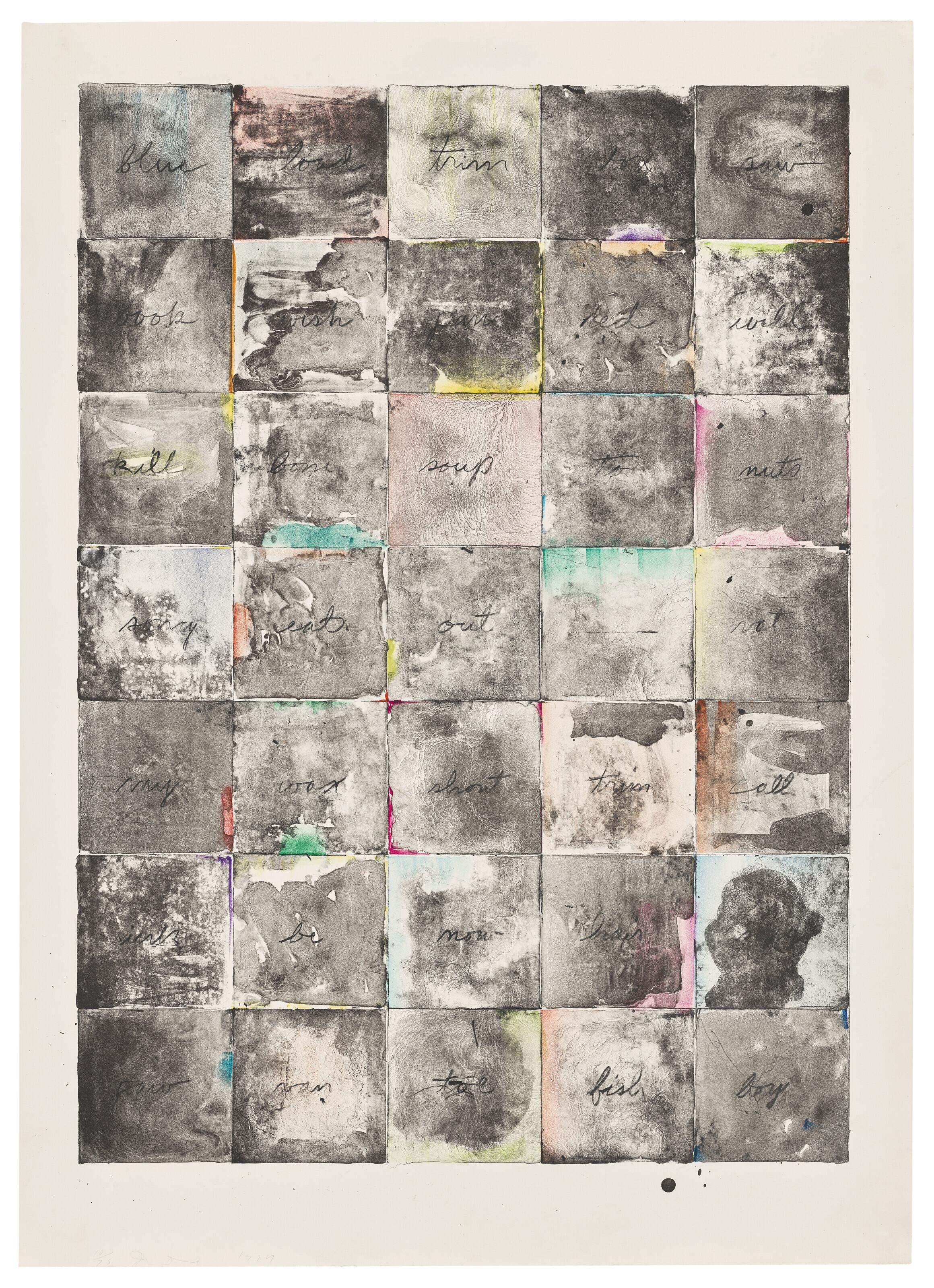 Jim Dine - Wall Chart Il