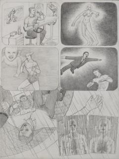 Jim Shaw - Dream Drawing (I was watching an Ad for a Young Successful Fanboy)