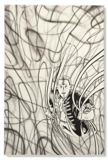 Jim Shaw - Sans titre (Ethan comic drawing)