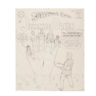 Jim Shaw - Study for The Temptation of Jimmie Olsen, 1990