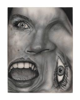 Jim Shaw - Untitled (Distorted Face #5)