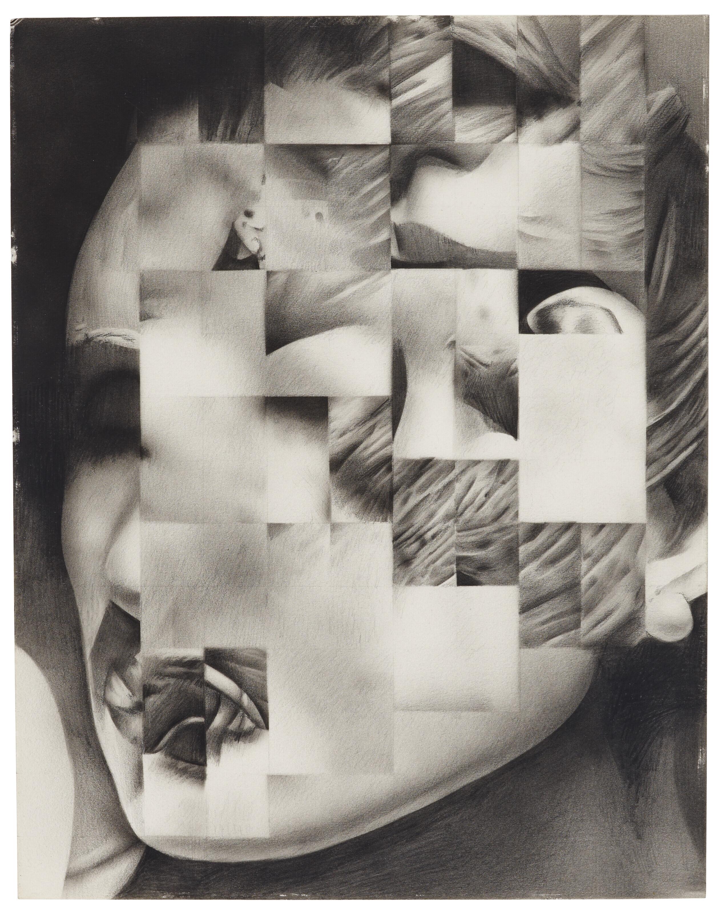 Jim Shaw - Untitled (Distorted Face #6)