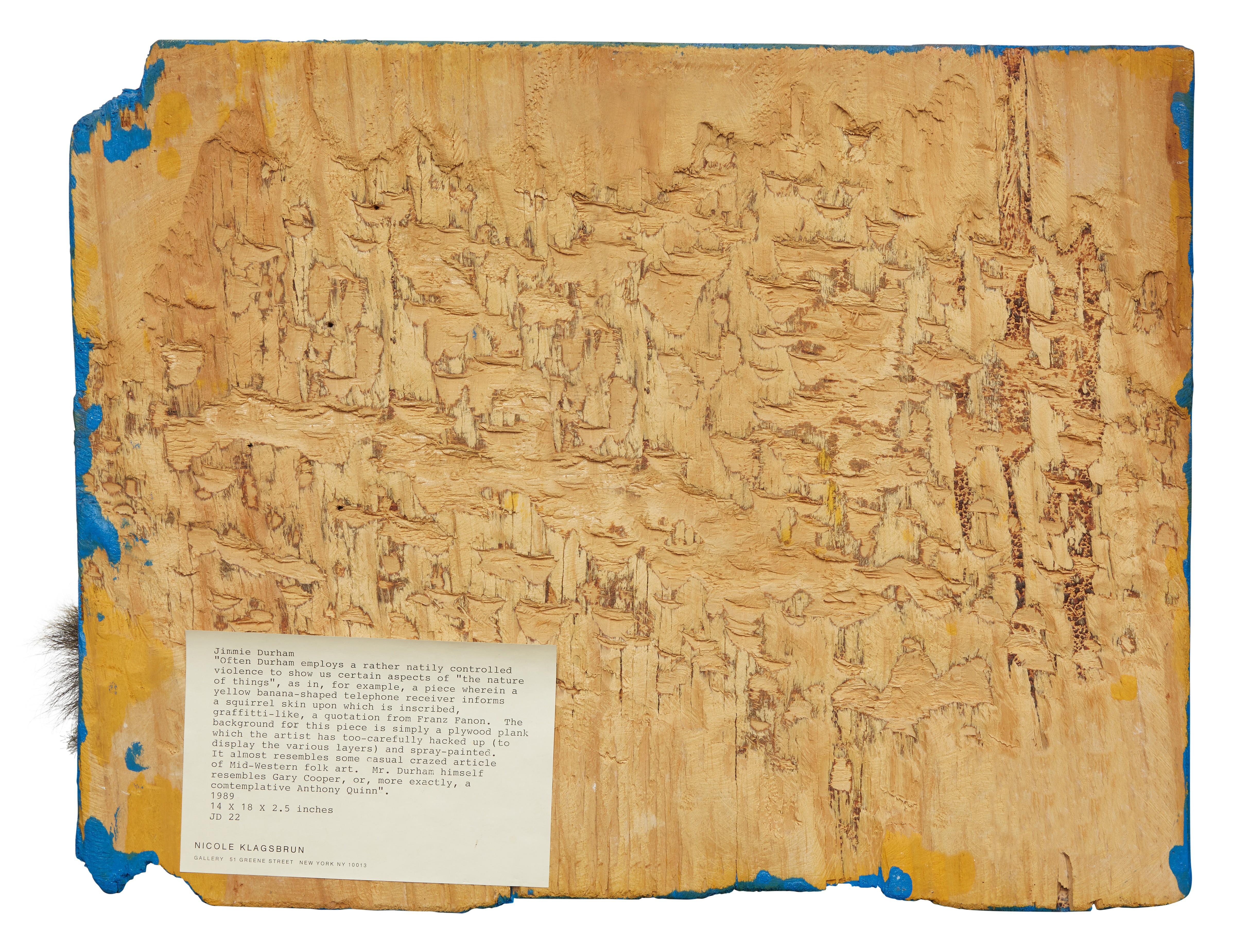 Jimmie Durham - Untitled (Often Durham Employs...)