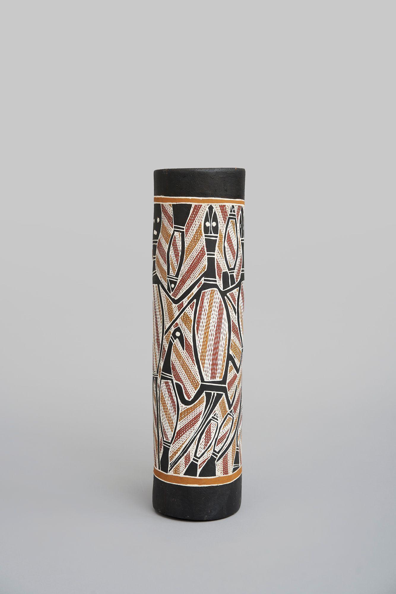 Jimmy Angunguna - Lorrkon (hollow log), c.1989 height: 54.0cm (21 1/4in).