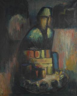 Jimoh Akolo - Nigerian Seated Figure