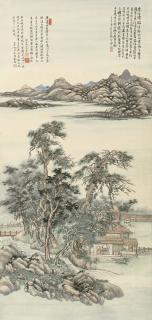 Jin Cheng - Landscape After Wang Hui