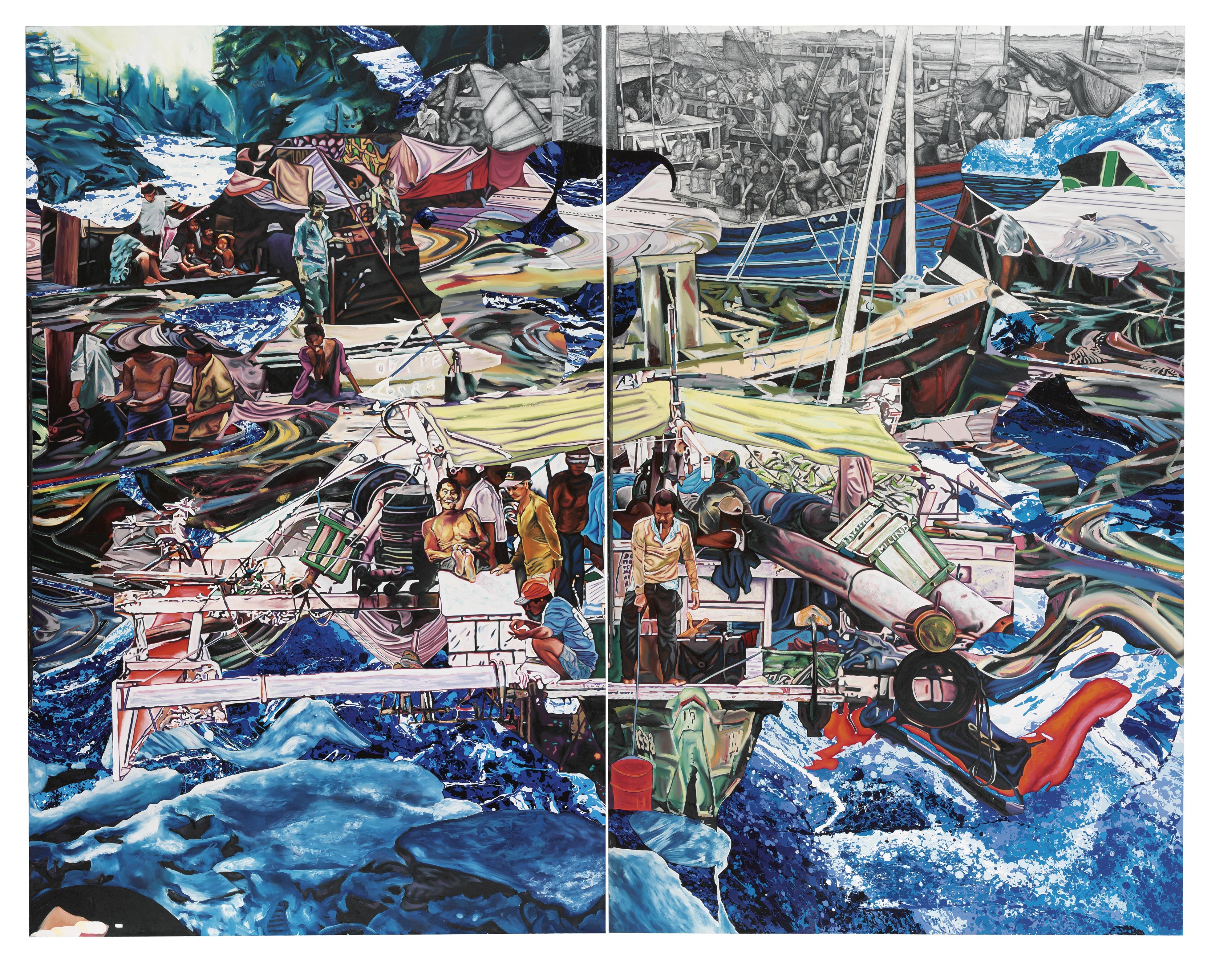 Jin Meyerson - Raft (Dyptich)