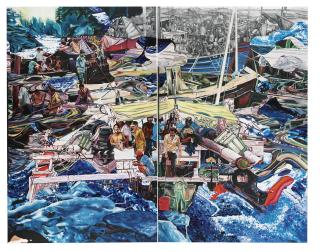 Jin Meyerson - Raft (Dyptich)